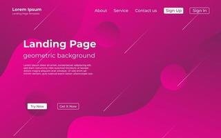 Minimal geometric purple pink abstract background, dynamic shape composition landing page backgrounds. eps10 vector