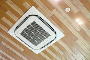 Ceiling air conditioner unit in modern room photo