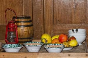 Old wooden ship pantry photo