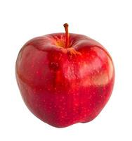 Fresh red apple isolated on white background photo
