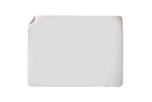Sticker label isolated on white background with clipping path photo