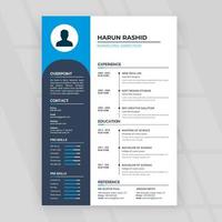 Attractive Resume for  job applications vector