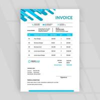 Invoice and payment agreement design templates vector