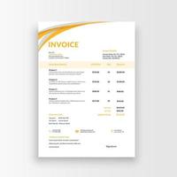 Business invoice form template, Invoicing quotes vector