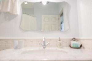 Abstract bathroom interior blur background photo
