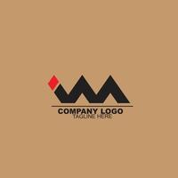 plantillas vectoriales de diseño de logotipo vm vector