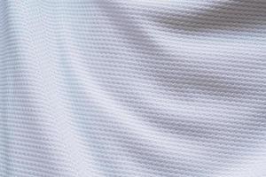 White football jersey clothing fabric texture sports wear background photo