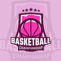 Basketball championship sport logo vector
