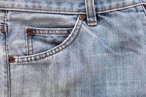 Denim Jeans pocket texture background photo