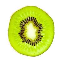 kiwi fruit slice isolated on white background photo