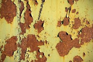 Rust on metal. Texture of rusty layer of iron. photo