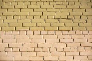 Texture painted brick. Stonework. Architecture details. photo