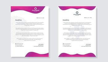 elegant of letterhead template for stationary design for business corporation vector