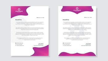 elegant of letterhead template for stationary design for business corporation vector