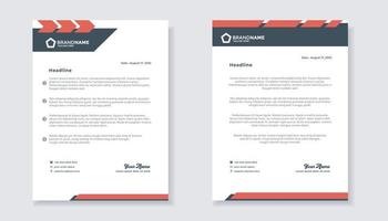 new modern elegant of letterhead template for stationary design for business corporation vector