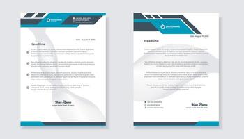 new modern elegant of letterhead template for stationary design for business corporation vector