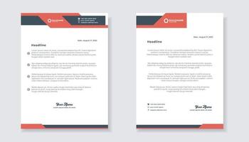 new modern elegant of letterhead template for stationary design for business corporation vector