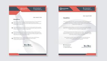 new modern elegant of letterhead template for stationary design for business corporation vector