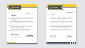 new modern elegant of letterhead template for stationary design for business corporation vector