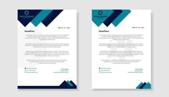 new modern elegant of letterhead template for stationary design for business corporation vector