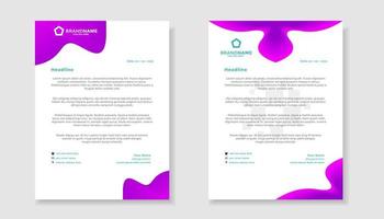 elegant of letterhead template for stationary design for business corporation