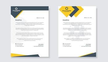 new modern elegant of letterhead template for stationary design for business corporation vector