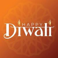 Happy diwali indian festival social media template vector