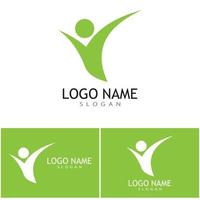 Adoption and community care Logo template vector