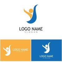 Adoption and community care Logo template vector