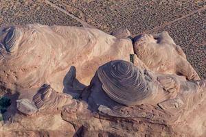 Monument Valley aerial sky view photo