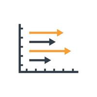 Graph chart icon, Vector and Illustration.