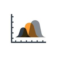 Graph chart icon, Vector and Illustration.