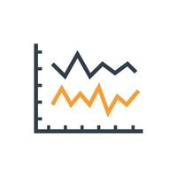 Graph chart icon, Vector and Illustration.