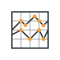 Graph chart icon, Vector and Illustration.