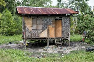 chabola, chabola, choza en filipinas foto