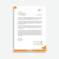 modern business letterhead design template. professional letterhead design template with yellow colors vector