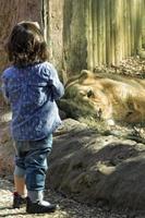 niños en el zoológico foto