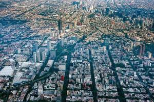 mexico city aerial view cityscape panorama photo