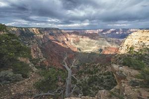 Grand Canyon view panorama from north rim photo