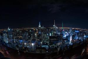 NEW YORK - USA - 13 JUNE 2015 - New York city night view panorama cityscape photo