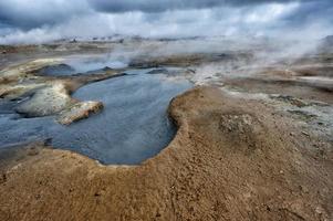 lago myvatn en islandia foto