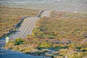 South Australia Desert endless road in kangaroo island photo