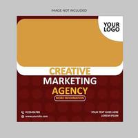 Creative Marketing Agency Poster vector