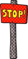 cartoon doodle road sign vector