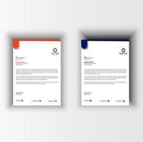 New creative letterhead design vector