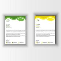 New creative letterhead design vector