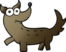 cartoon doodle dog vector