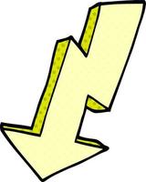 cartoon doodle lightning bolt vector