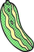 cartoon doodle marrow plant vector