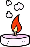 cartoon doodle scented candle vector
